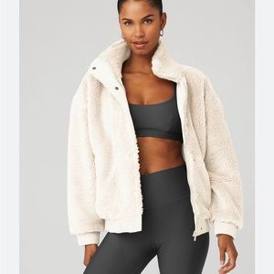 Alo Sherpa Varsity jacket - brand new, never been worn. Tags attached. Sz - Sml